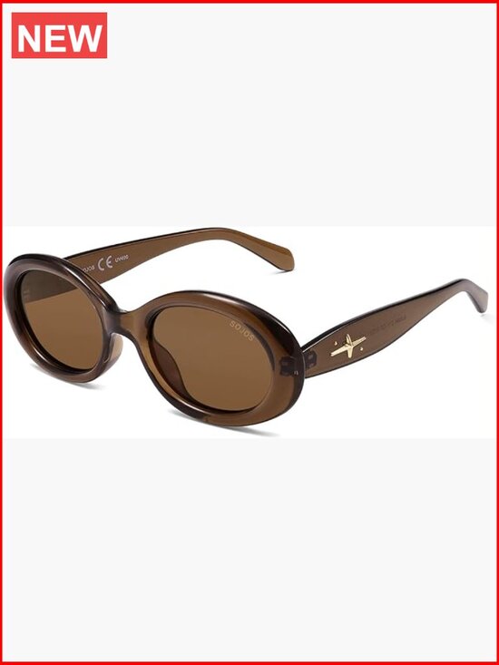 Retro Oval Polarized Sunglasses UV400 Protection Tiny Vintage main image 7